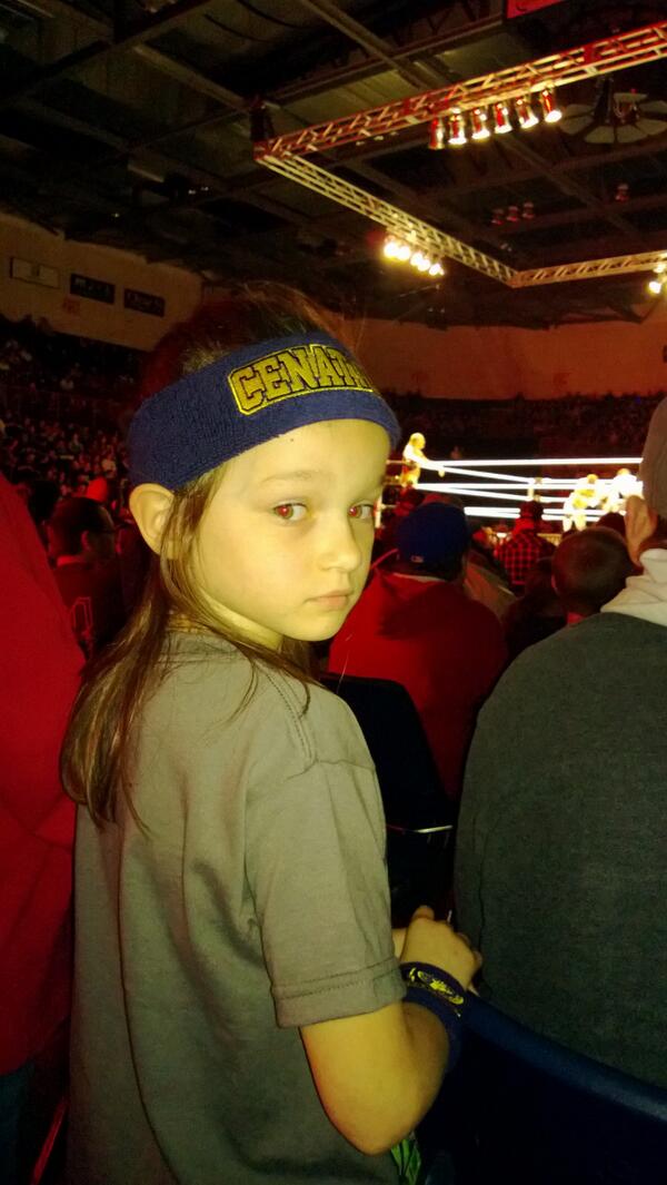 My little girl support for Cena gotta love it