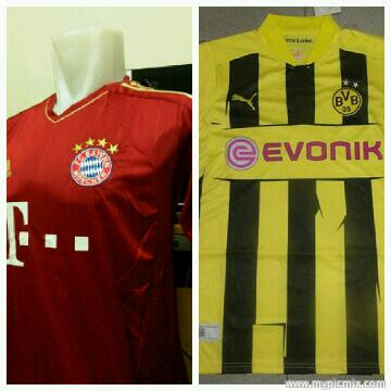 bomJersey's tweet photo. READY STOCK!! Jersey Munchen Home &amp; Dortmund UCL GO S M L XL 1lusin 110rb/pcs invite 26E1C88A whatsapp 081210601252 http://t.co/8LU2qlyhR8