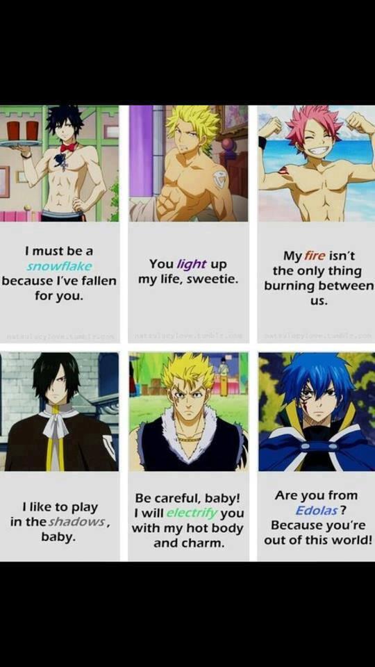 Anime Character Pick Up Lines