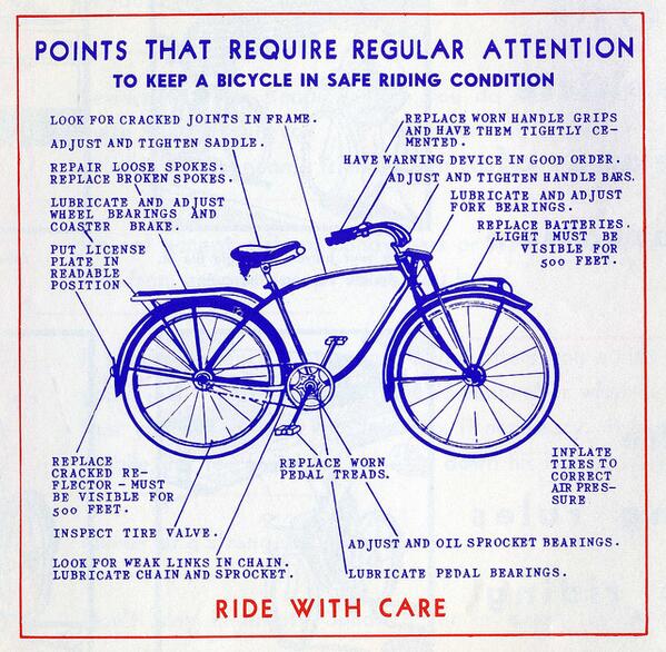 A Vintage Illustrated Guide From 1969, On Safe Bicycle Riding cc: <a href="/b2wjogja/">B2W Jogja</a> brainpickings.org/index.php/2012…