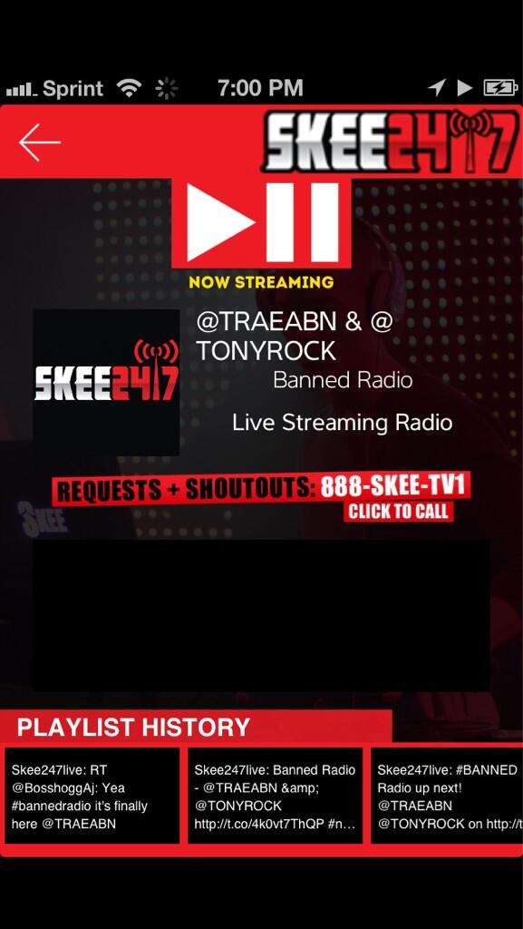 CandaceJade84's tweet photo. I'm not taking any calls!!! #BannedRadio is on!!! @TONYROCK @TRAEABN http://t.co/4aYLKh4EK5