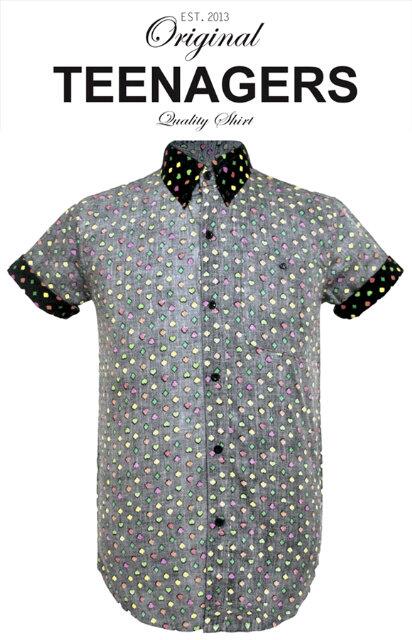 BACKCARD SHIRT pattern | IDR 170 |READY SIZE M | FOR ORDER 08812162182 / 3131F54C