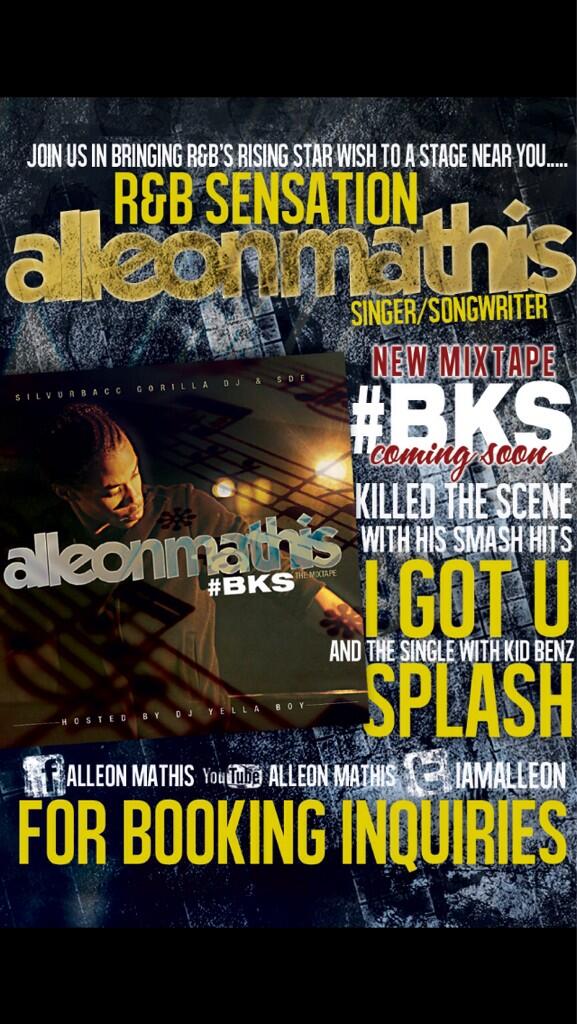 iamalleon's tweet image. NOW BOOKING!! @IamAlleon #BKSmixtape "

#DoYouRight

#JXGMOB #BKS

youtube.com/watch?v=xqXdLY…

#TeamSilvurdolla