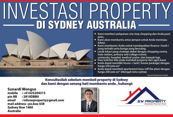 SWProperty1's tweet image. Hi guys. SW property dapat  membantu anda dalam pencarian property untuk Tinggal Atau pun investasi Di Sydney