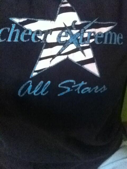 makesmefierce's tweet photo. Bringing out the old cheer extreme shirt! Holy old http://t.co/PKNfmLtahq