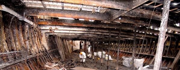 Cutty Sark Greenwich This Was The Lower Hold Of Cutty Sark Shortly After The Fire In May 07 Http T Co Uadnmpoy8f