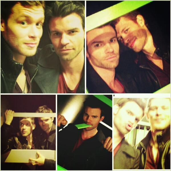 1MilForJoMo's tweet photo. New Behind the scenes Pics: @josephmorgan and @danieljgillies ' Photoshoot for 'the Originals' @CW_network http://t.co/GE6wOg3k7x
