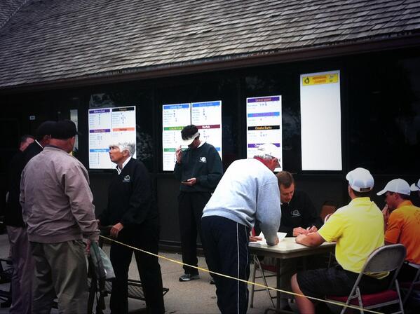 The Class A Boys State Golf Tournament is currently going on at Pioneers! These guys are good.