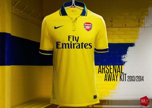 arsenal away kit 2013