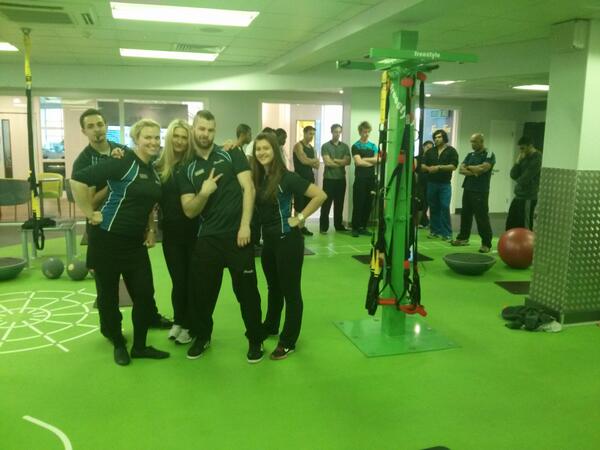 Staff members Scott, Anna, Greta, Alexander and Jenny enjoyed a team workout in the freestyle area today