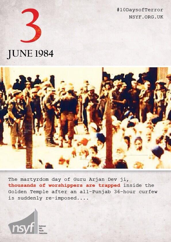naujawani's tweet photo. 3 June 1984:
Curfew imposed; thousands of pilgrims trapped inside
http://t.co/fZ4FAsId6L
#10DaysofTerror
#NeverForget84
c/o @theNSYF