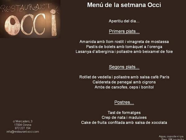 restaurantocci's tweet photo. El menú per aquesta primera setmana de juny. http://t.co/NrxXXEOowY