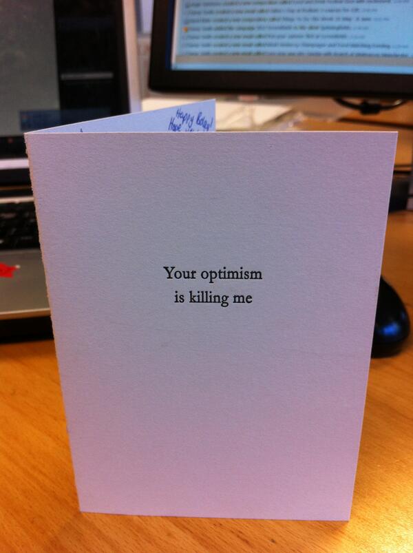mcrconfidential's tweet photo. RT @_alex_fisher: Here is the birthday card my colleagues at @mcrconfidential sent me. #highlyappropriate http://t.co/MnrgYELIDF