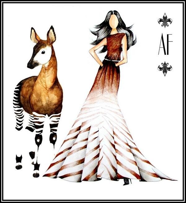 Arslanfarrukh's tweet photo. Personal Collection, Into The Wild - Okapi.
#fashion #design #illustration #art #drawing #animal #jungle #Vogue #ELLE http://t.co/PvwOxsrwel