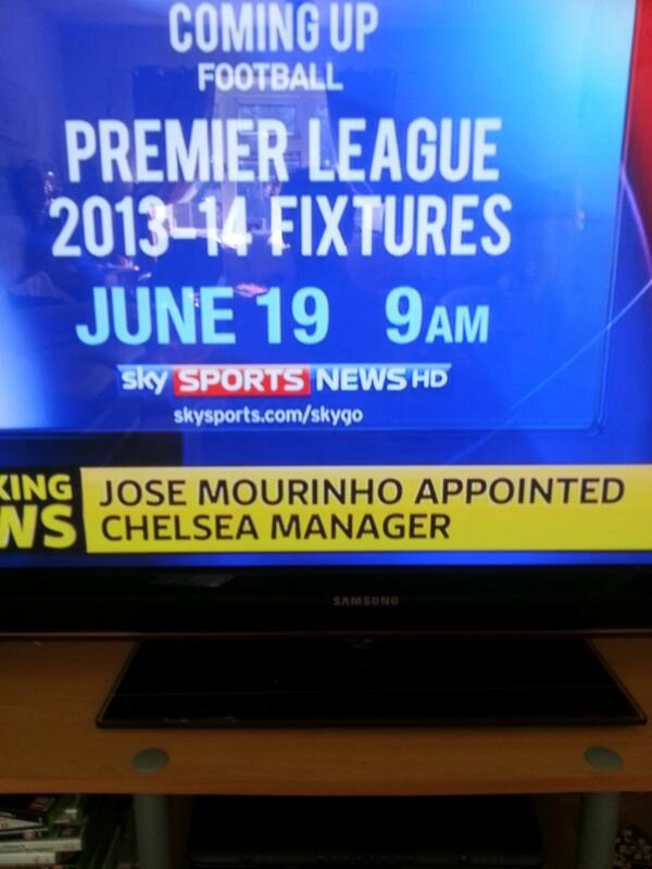 massingham's tweet image. Welcome home #MOURINHO #2COMING