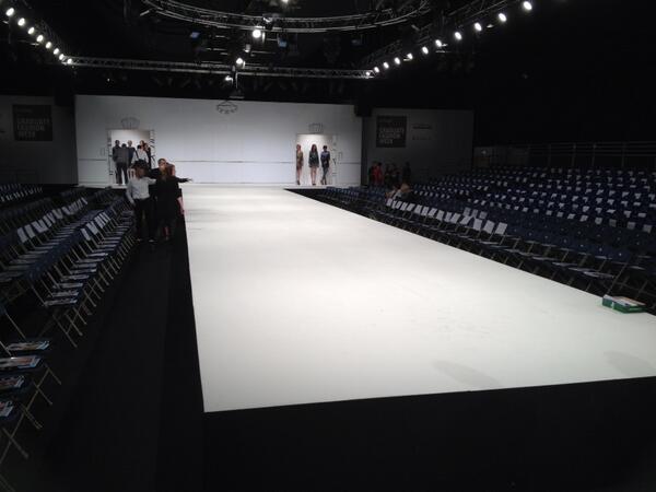 Graduate fashion week! Feet are killing already! These shows are hardcore!