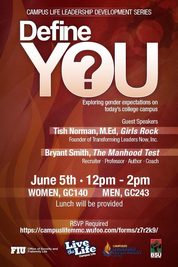 On campus and looking for a good time and a free lunch? Join <a href="/FIUCampusLife/">FIU Campus Life</a> at the leadership workshop June 5 12-2.