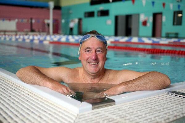 Non-swimmer Steve Hogg, Chairman of the Skipton Swimarathon Committee is going to learn to swim in time for the event