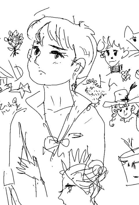 母がペンタブで初めて描いた絵 