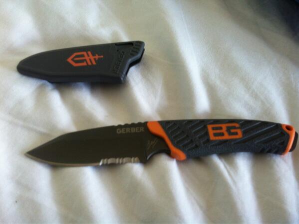ChrisWebster92's tweet image. The One And Only @BearGrylls Gerber Knife Came Just In Time For Me To Go On Exercise #Phase1Training #Army