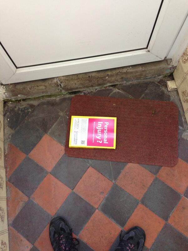 I just tripped over this coming in to my flat. Hmmm?