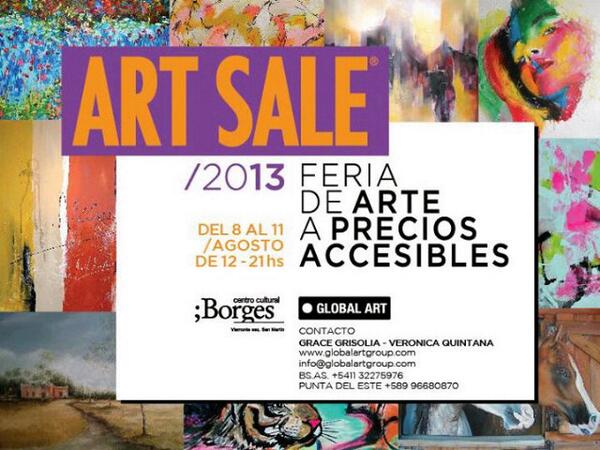artsaleok's tweet photo. Participa de Art Sale'13 en el #CCBorges @centroborges Contactate con Ali Martin amartin@globalartgroup.com http://t.co/wZ1drYgaF3