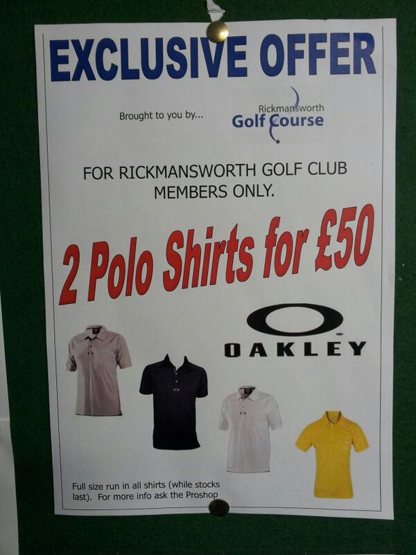 RickmansworthGC's tweet photo. Great offer on thanks to @Rickygolfcourse http://t.co/PNLz7qFfZa