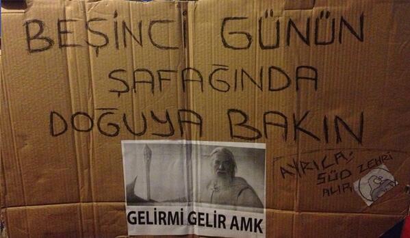 Beşinci günün şafagında doğuya bakın direngeziparkı NeİşinVarFasta GelBurdaTavadaVarTasda