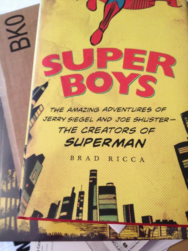 RudeToRats's tweet photo. Received SUPER BOYS by @BradJRicca in the mail today. At last, the true secret origin of Superman! http://t.co/fFq4E9py11