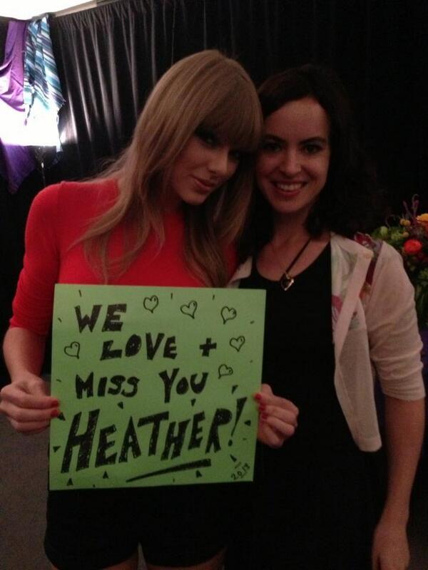 Lil_Eth's tweet photo. My lovely cousin with the lovely @taylorswift13 ... Love this @SallyWood    I await my personalised sign! xxx http://t.co/L6xehIZLQk