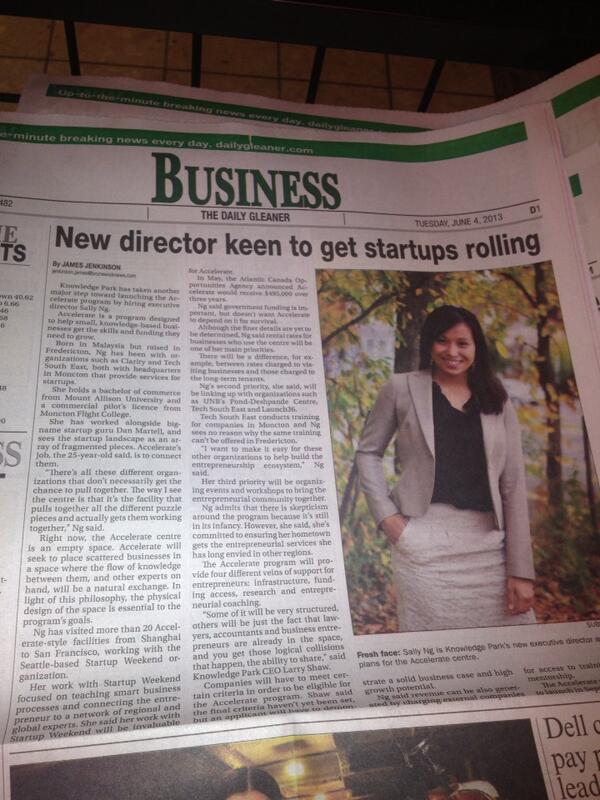 danmartell's tweet photo. +1 RT @bobertstyle: Congrats @sallycng on her new role as ED for #Accerl8. Big things happening 4 startups #launch36 http://t.co/lnL2xMBzpF