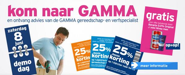 GammaUtrechtWes's tweet photo. #Mannen opgelet. Bij elk bezoek aan #Gamma ontvangt u een #gratis #Bavaria O.O% Original of een #Niveau men mini. http://t.co/59NFWXlBed