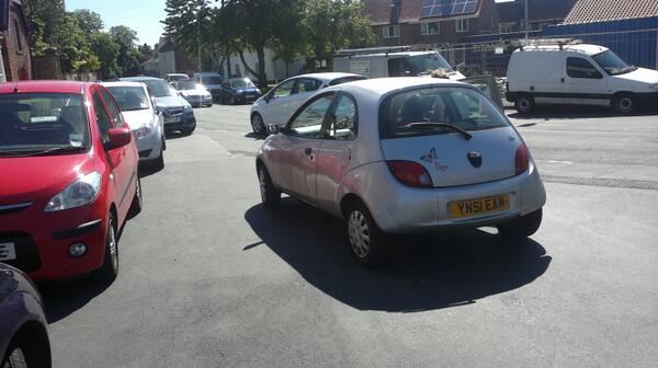 YN51 EAM displaying Inconsiderate Parking