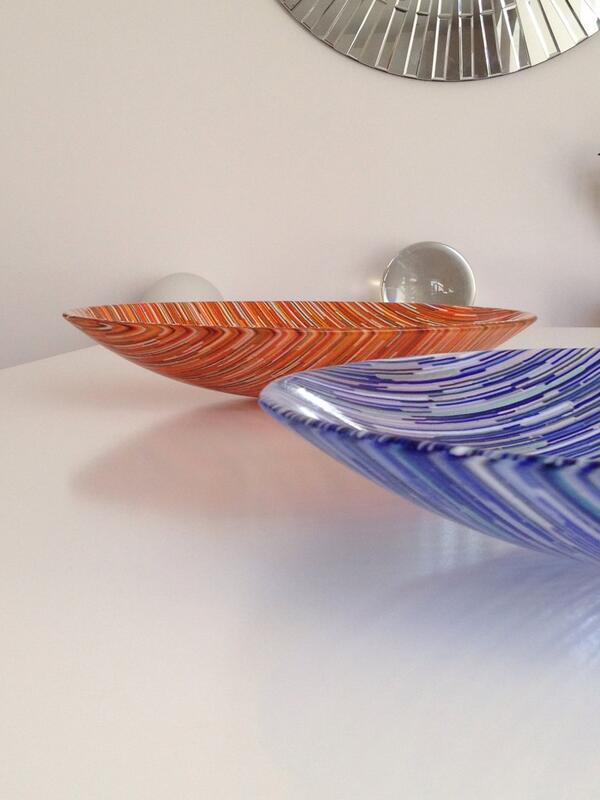 Two new large classic 'Interference' bowls. The colours were chosen @MayfairHouse_LA