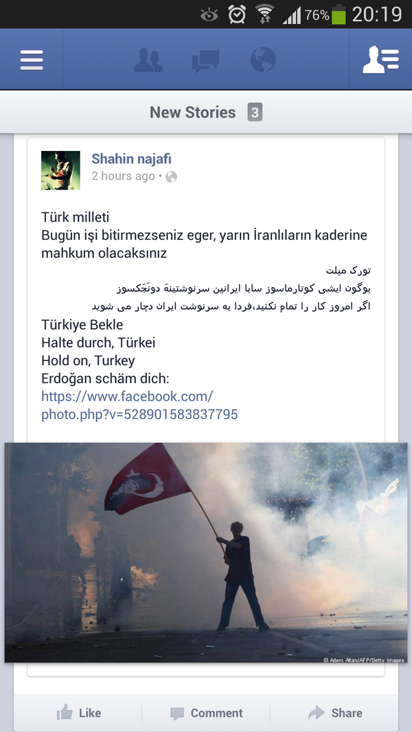 tufanomics's tweet photo. Iranli muhalif hiphopcidan mesaj var. #direngeziparkı http://t.co/lrQEJtnbAV