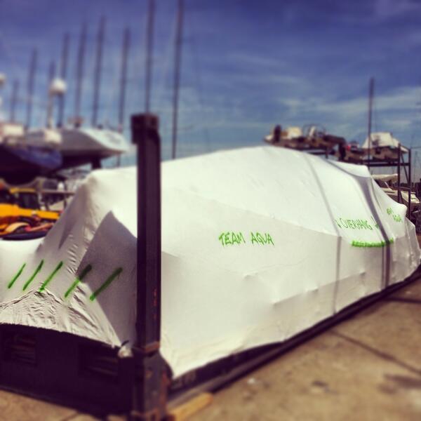 TeamAquaRC44's tweet photo. All packed up! Next stop Marstrand for round 3 of the #RC44 Championship Tour! #TeamAqua @RC44Class @RoundtheIsland http://t.co/BJbQAdhm1q