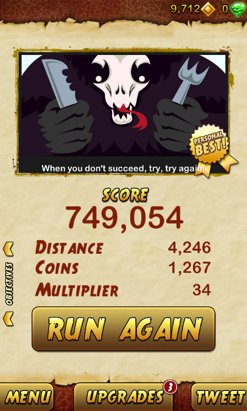 pchahal802's tweet photo. I got 749054 points while escaping from a Giant Demon Monkey. Beat that! http://t.co/QFvFNxEbHb http://t.co/hnNeT9kXQ0