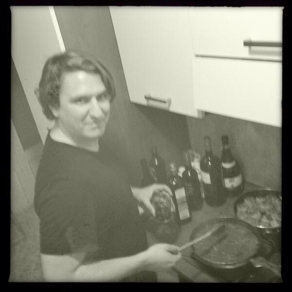 BetterInITA's tweet photo. Director cookin for the crew after a long day of shooting #ibii http://t.co/lrZdQFtktI