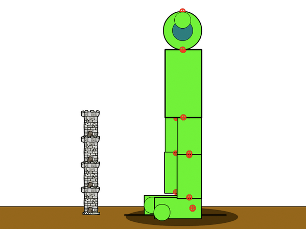 LabuGames's tweet image. G&amp;amp;D TD Fact No.2: Initially the giant is even bigger; almost reached full game view height. See the early screenshot.