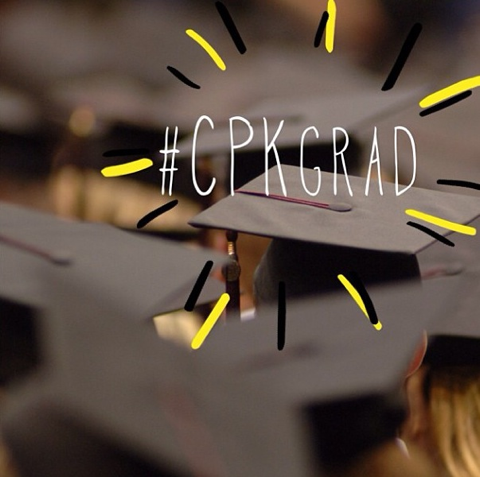 calpizzakitchen's tweet image. Upload photos of your graduation dinner at CPK &amp;amp; hashtag #CPKGrad to win gift cards - especially in your cap or gown!