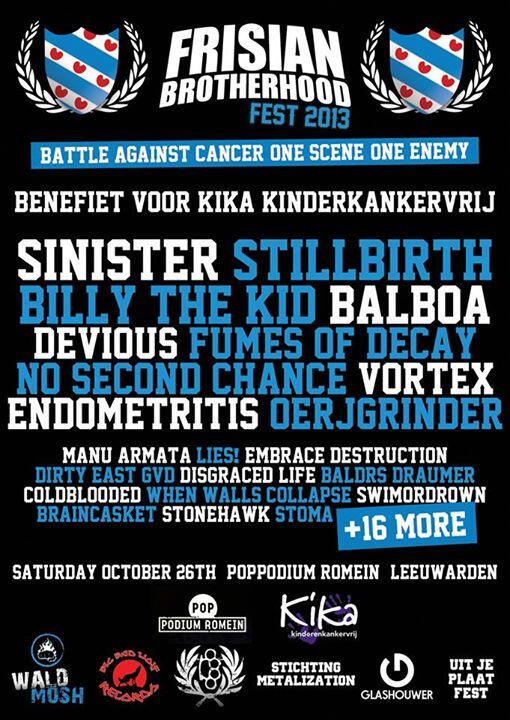 Frisian brotherhoodfest 2013!! Benefiet voor kika!
R/T please!!