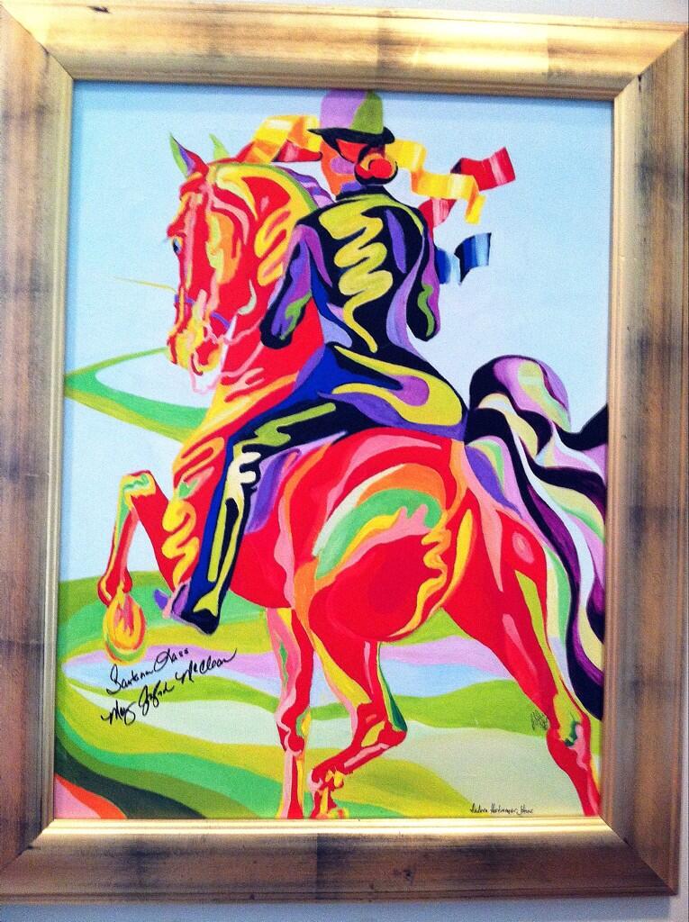 Twitter / SusieBlackmon: Very colorful painting. #horse ...