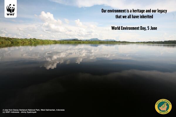 WWFHoB's tweet photo. Our environment is a heritage and our legacy that we all have inherited (World Environment Day, 5 June 2013) http://t.co/GH6Ic6ZW5L