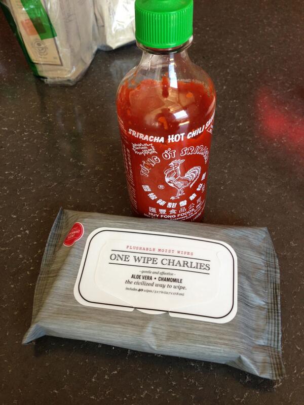 macadaan's tweet image. new buddies [sriracha + charlies] #dollarshaveclub #onewipecharlies youtu.be/3FOae1V1-Xg