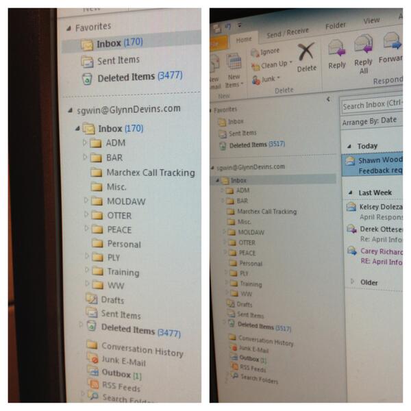 SaraGwin7272's tweet image. It took me all day but I went from 170 emails to 4. #Success #PTOproblems #pgp @PostGradProblem