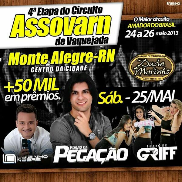 eqpmexupa's tweet image. 4a. Etapa #Assovarn de Vaquejada. Monte Alegre-RN c/ @forrodapegacao @PedrinhoPegacao @forrodegriff @flaaypink_