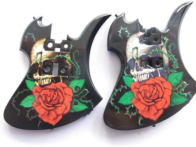 FERNANDES hideモデル ミニ ギター 薔薇髑髏 SKULL ROSE