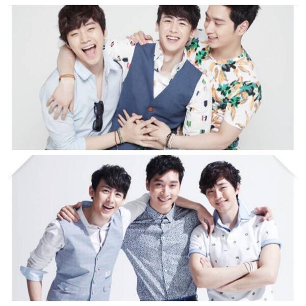 2pmarea's tweet photo. หน้าชานภาพบนมองโฮแล้วประมาณว่า "เยอะไปและ เยอะไป!!" ภาพล่างประมาณว่า ทนไม่ไหวเลยต้องมาคั่นกลาง 5555 #พาจิ้น #ฟินจรุง http://t.co/vYgsljCAsi