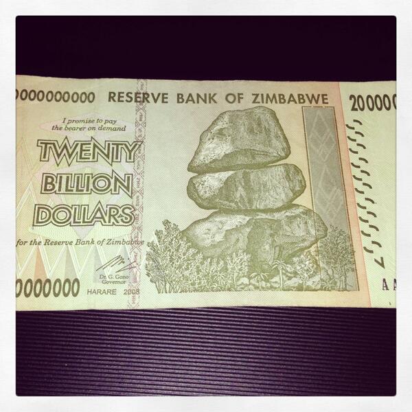 philipcolligan's tweet photo. What happens if you print too much money. A lesson in currencies from @BecSpice on the way to visit @WN_TimeCredits http://t.co/BFQqVq6V0b
