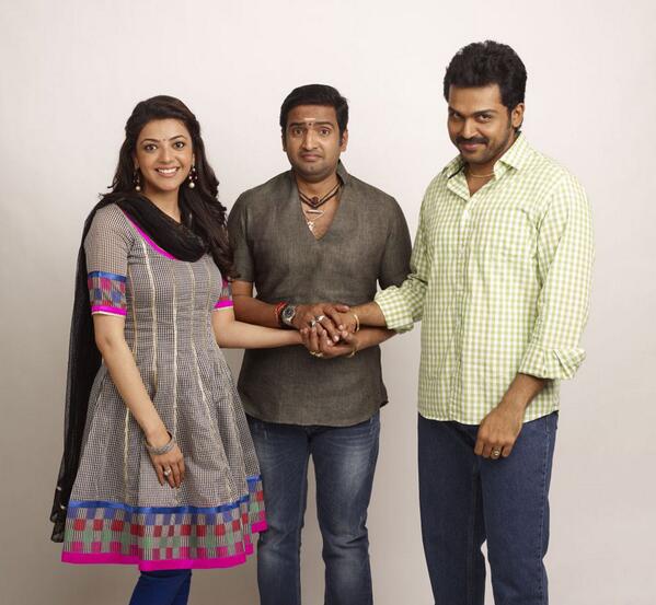 WI_Nationz's tweet photo. #Karthi, #KajalAgarwal & #Santhanam starrer All In All Azhagu Raja #AIAAR Movie Stills http://t.co/YLg65if3j3 http://t.co/9hyDci0pND